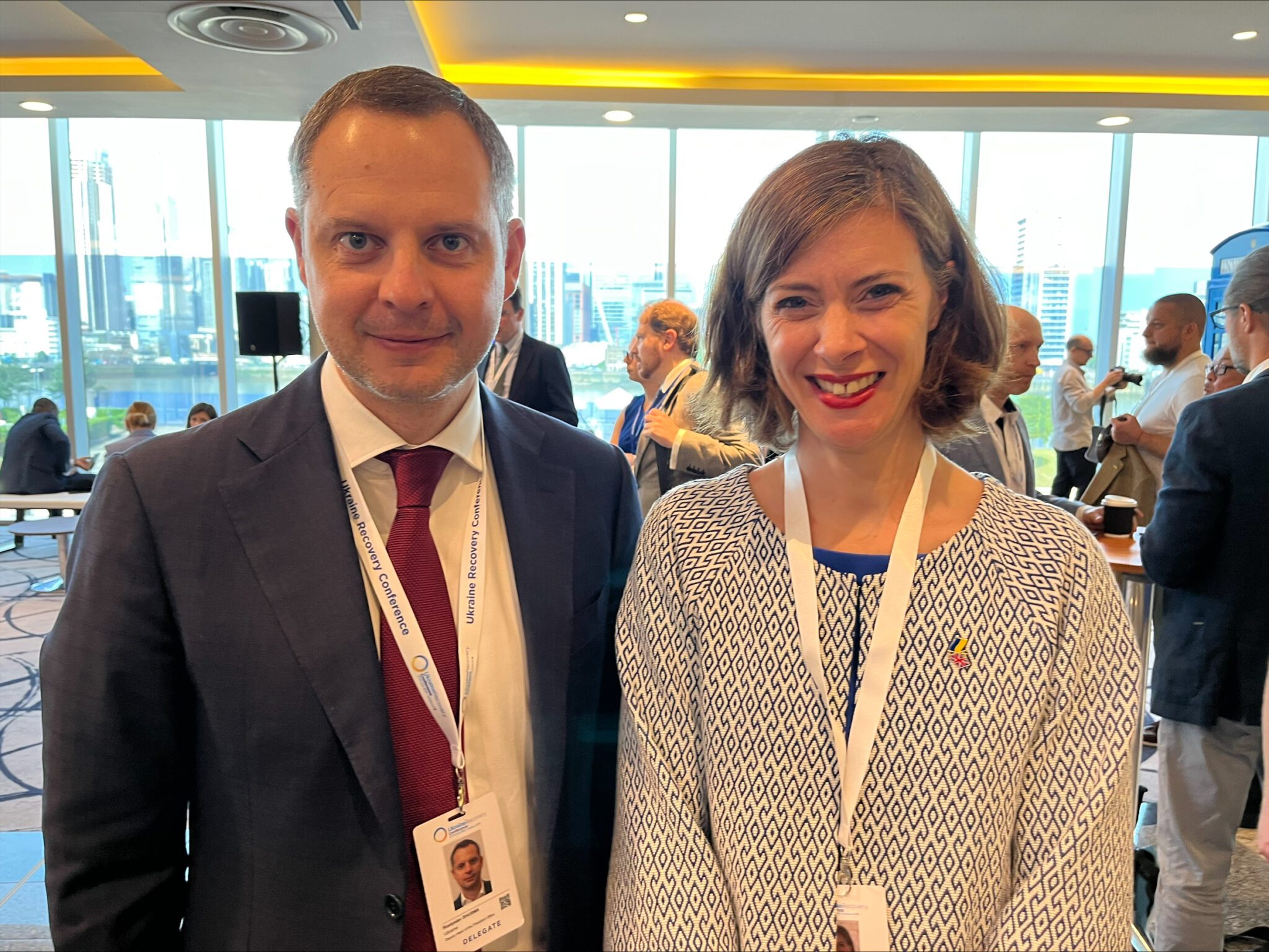 Rostyslav Shurma, Deputy Head of the Office of the President of the Ukraine and Julia Reinaud, Senior Director, Europe, Breakthrough Energy