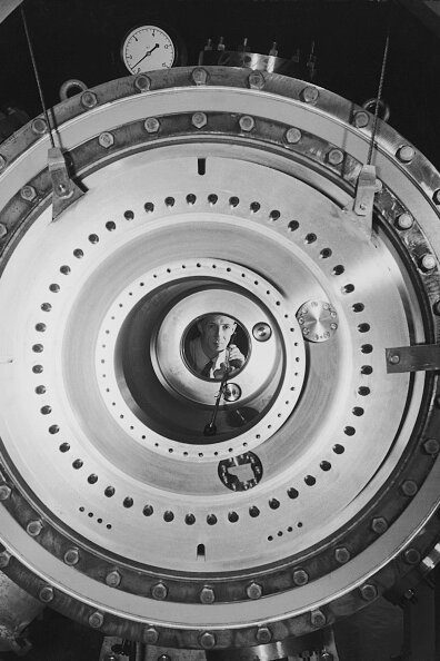 A stellarator at Princeton University, around 1958