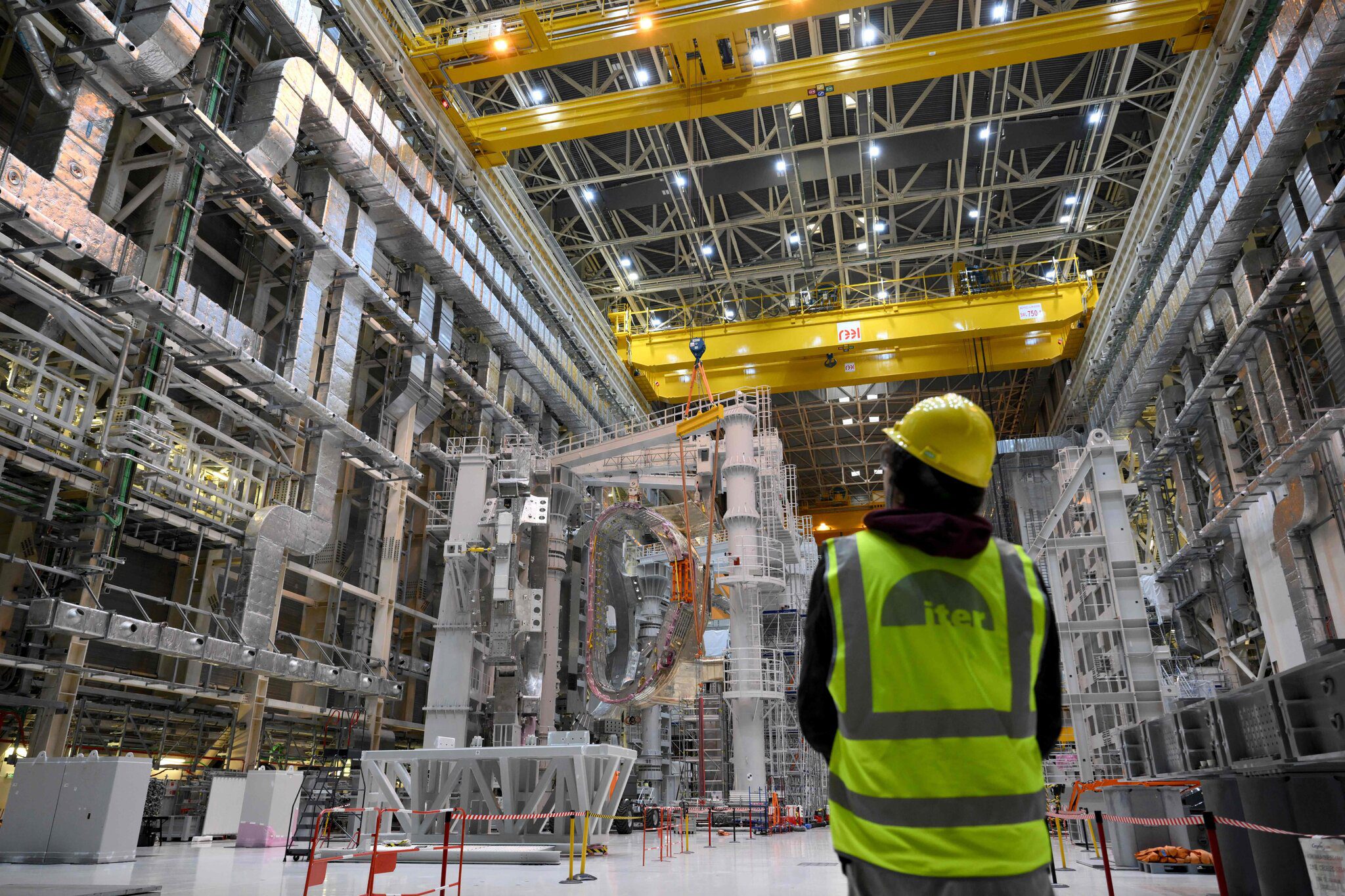 art of ITER, a multinational fusion project in France, under construction in 2022. Nicolas Tucat/Agence France-Presse — Getty Images